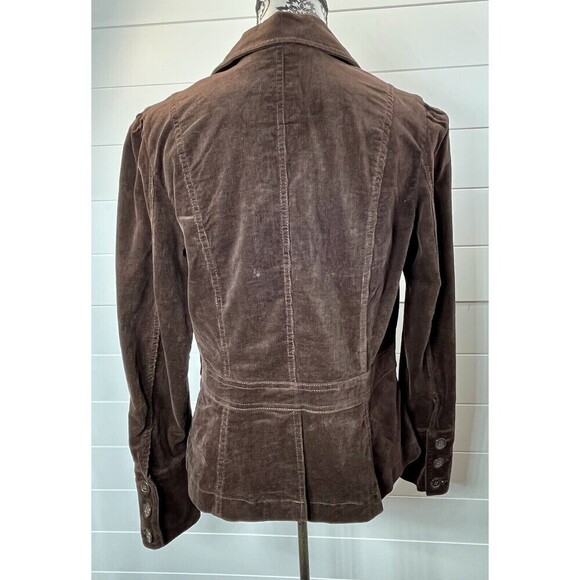 JKLA Corduroy Jacket Womens Cotton Stretch Brown US M Preppy Office Siren - Picture 5 of 13